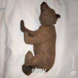 LG NODDING paper mache Teddy bear CANDYBOX/OURS ancien PAPIER MACHE HOCHANT 20cm