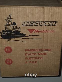 LIBECCIO Bateau Remorqueur Vintage Boîte d'Origine 60-70