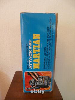 LOT 2 ROBOTS TOLE ET PLASTIQUE-S. H HORIKAWA GEAR-ATTAKING MARTIAN-1960s/1970s