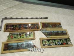 Lanterne magique cinematrographe Lapierre Carré 1890+plaques+boite origine