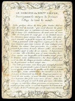 Le sorcier du XIX ème siècle 1840 / jeu ancien antique game