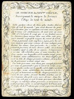Le sorcier du XIX ème siècle 1840 / jeu ancien antique game