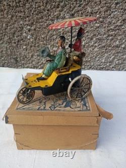 Lehmann Auto Onkel Jouet Mécanique Je Fais Le Tour Du Monde Avec Boite D Origine