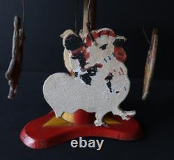 Les Jouets Migault Manége aux Animaux Tole Peinte 32x24Cm 1920 LJM