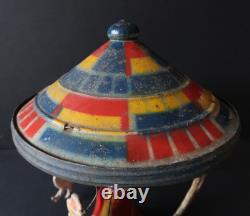 Les Jouets Migault Manége aux Animaux Tole Peinte 32x24Cm 1920 LJM