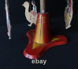 Les Jouets Migault Manége aux Animaux Tole Peinte 32x24Cm 1920 LJM
