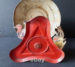 Les Jouets Migault Manége aux Animaux Tole Peinte 32x24Cm 1920 LJM