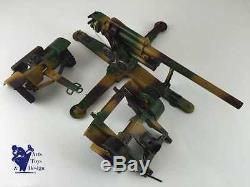 Lineol C. 1936 Canon Flak 88 Gun Ref 1230 Jouet Militaire Ancien Antique Tin Toy