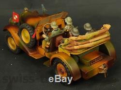 Lineol Elastolin Kübelwagen jouet véhicule tôle allemand bleich 1938 WWII German