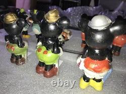 Lot 8 Figurine Statuette Bisque Mickey Mouse 1920-30 Usa Japan Numerote Rare