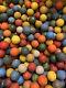 Lot Anciennes Billes De Terre De Couleur Environ 4kg 700 / 800 Billes 15mm