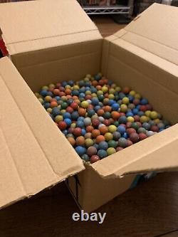 Lot Anciennes Billes de Terre de Couleur Environ 4kg 700 / 800 Billes 15mm