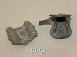 Lot D'ancienne Figurine Et Accessoire Quiralu En Aluminium Soldat Cavalier ++