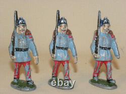 Lot D'ancienne Figurine Et Accessoire Quiralu En Aluminium Soldat Cavalier ++