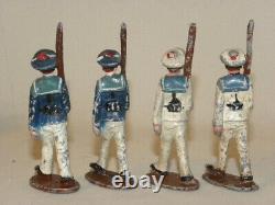 Lot D'ancienne Figurine Et Accessoire Quiralu En Aluminium Soldat Cavalier ++