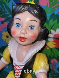 Lot blanche neige ledraplastic dwarfs delacoste pouet Disney figure nains Snow