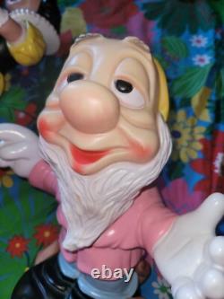Lot blanche neige ledraplastic dwarfs delacoste pouet Disney figure nains Snow