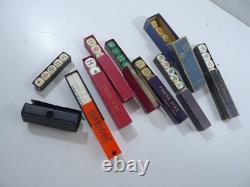 Lot de 10 jeux dés Poker d'as ancien certain en bois un signé LILLET