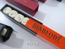 Lot de 10 jeux dés Poker d'as ancien certain en bois un signé LILLET