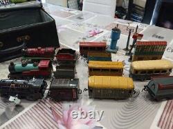 Lot de Locomotive et Wagon O Mécanique avec clés en tôle Port Gratuit