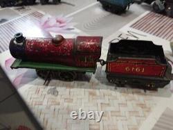 Lot de Locomotive et Wagon O Mécanique avec clés en tôle Port Gratuit