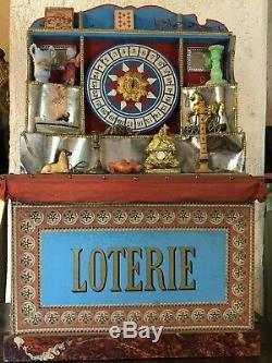 Loterie Ancienne Jouet & Jeu Ancien XIX ème Siècle Antique French Toy 19th