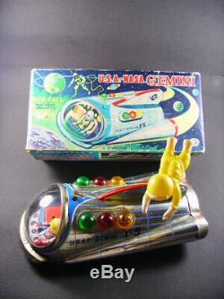 MASUDAYA trade mark Modern toys USA NASA Gemini X5 space Battery Operated Japan