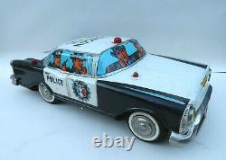 Masudaya Oldsmobile 88 Police Sonicon Patrol 36Cm Jouet Ancien Japon 1960