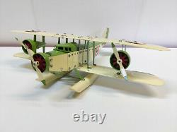 Meccano Airplane Constructor Hydravion biplan (47cm)