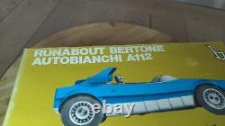 Meccano Tri Ang 1/18 Autobianchi A112 Runabout Bertone a friction + boite