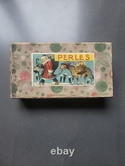 Mercerie Ancienne Boite De Perles Jouet Ancien