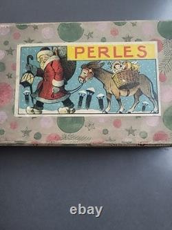Mercerie Ancienne Boite De Perles Jouet Ancien