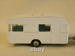 Miniature Norev Voiture 404 Peugeot N°51 + Caravane Digue N°93 Panoramic 14 1/43