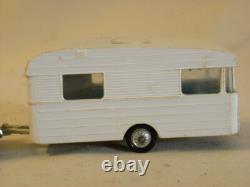 Miniature Norev Voiture 404 Peugeot N°51 + Caravane Digue N°93 Panoramic 14 1/43