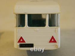 Miniature Norev Voiture 404 Peugeot N°51 + Caravane Digue N°93 Panoramic 14 1/43