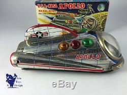 Modern Toys Space Ship USA Apollo Nasa Made In Japan Battery Op L 24cm