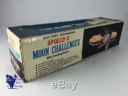 Nomura Tn Fusee Space Toy Rocket Moon Challenger Apollo X Red Japan Battery Op