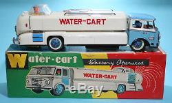 Old tin toy WATER-CART Réf ME638 Made in china MIB