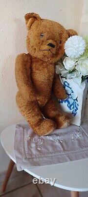 Ours Florentin Ancien Steiff Annee 30/40 Habiller En Pere Noel Mignon Propre