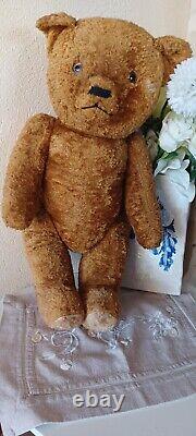 Ours Florentin Ancien Steiff Annee 30/40 Habiller En Pere Noel Mignon Propre