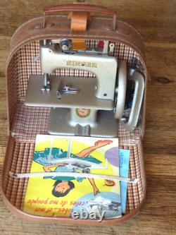 PETITE MACHINE à COUDRE SINGER JOUET ANCIEN+MALETTE+NOTICE ET ACCESSOIRS