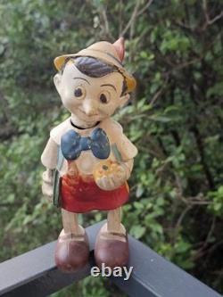 PINOCCHIO jouet ancien vers les années 1950 avec clef PROMO