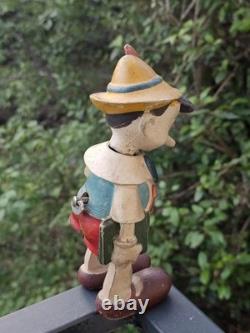 PINOCCHIO jouet ancien vers les années 1950 avec clef PROMO