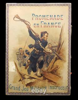 PROMENADE EN FRANCE vers 1895 / jeu ancien militaria