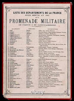 PROMENADE EN FRANCE vers 1895 / jeu ancien militaria