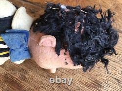 Peluche Pinocchio en tissus ancienne vers 1920/30 Walt Disney, sorti de grenier