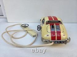 Peu courant Porsche Rallye mécanique Joustra jouet ancien en tôle lithographié