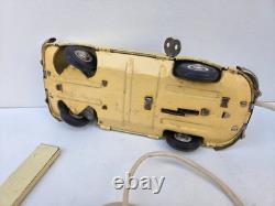 Peu courant Porsche Rallye mécanique Joustra jouet ancien en tôle lithographié