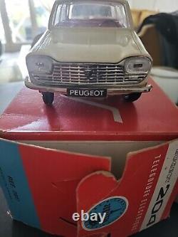 Peugeot 204, Joustra filoguidé en boite d'origine jouet ancien rare vintage