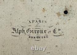 Phénakistiscope Authentique Disque Optique par Alph. Giroux 1833 Grimaces